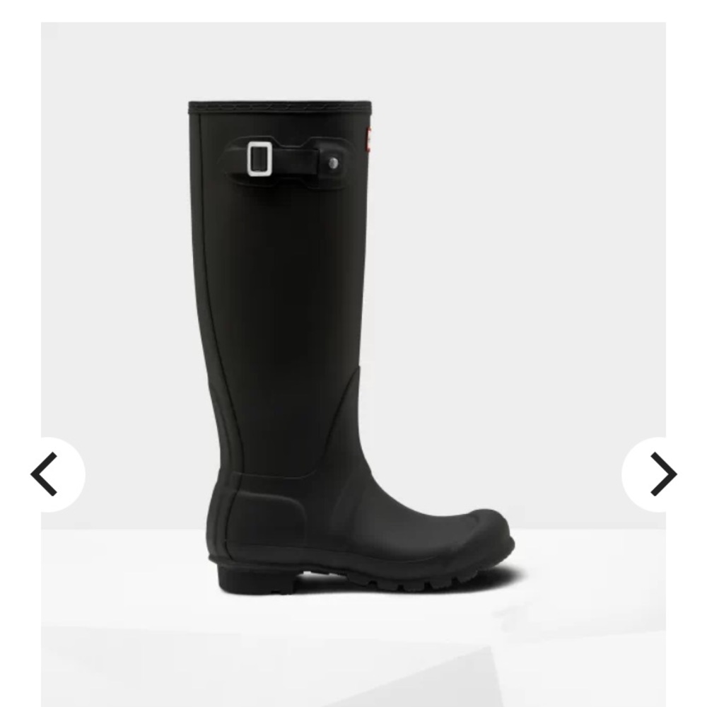 Hunter W Original Tall Rain Boots Black